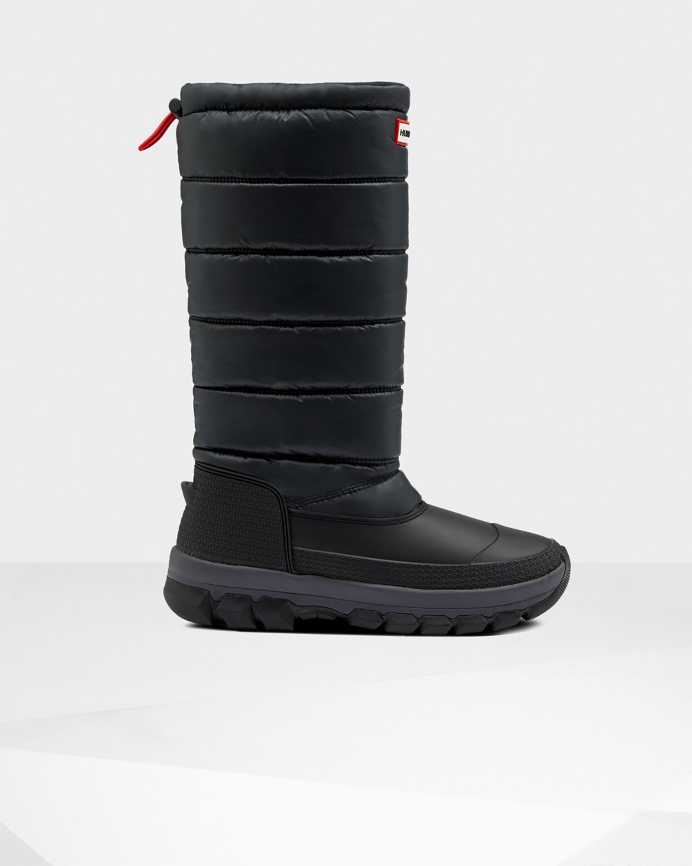 Womens Snow Boots - Hunter Original Insulated Tall (25KNXIEDF) - Black
